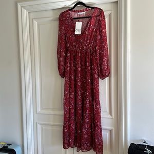 Zara long dress- new with tags - size s